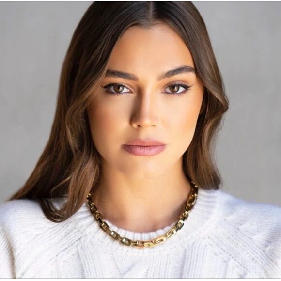 Eddie Borgo Supra Link Chain Gold Statement Necklace 17